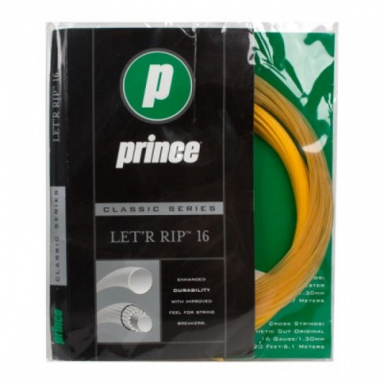 SET DE CORDA PRINCE LET'R RIP 16 1.30 - AMARELO